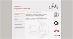 Desktop Screenshot of bergische-buecherstube.de