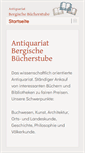 Mobile Screenshot of bergische-buecherstube.de